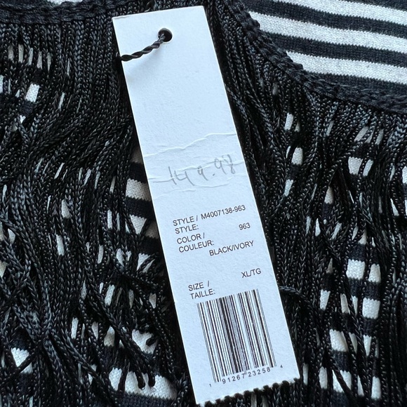 Marc Jacobs striped top with fringe size XL - Picture 9 of 12
